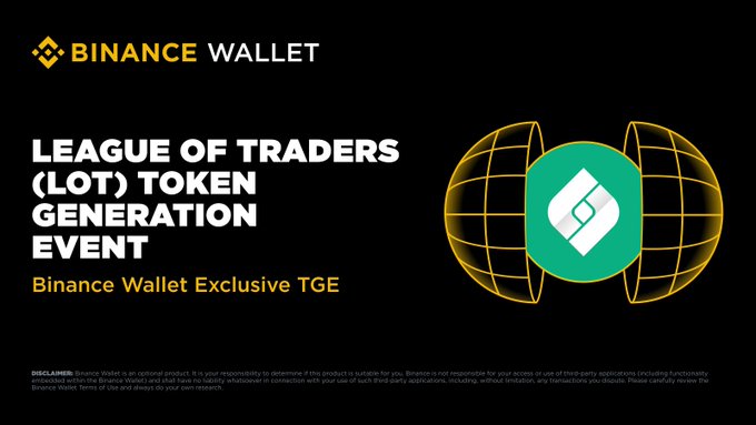 币安钱包6月20日上线League of Traders(LOT)币:LOT币是什么?