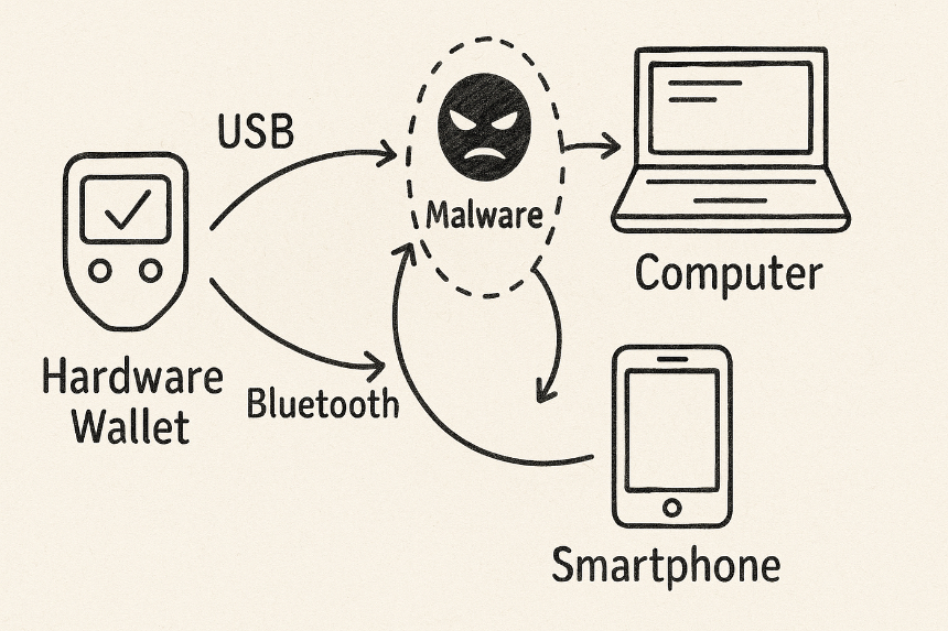 硬件钱包安全危机:中间人攻击的隐秘威胁