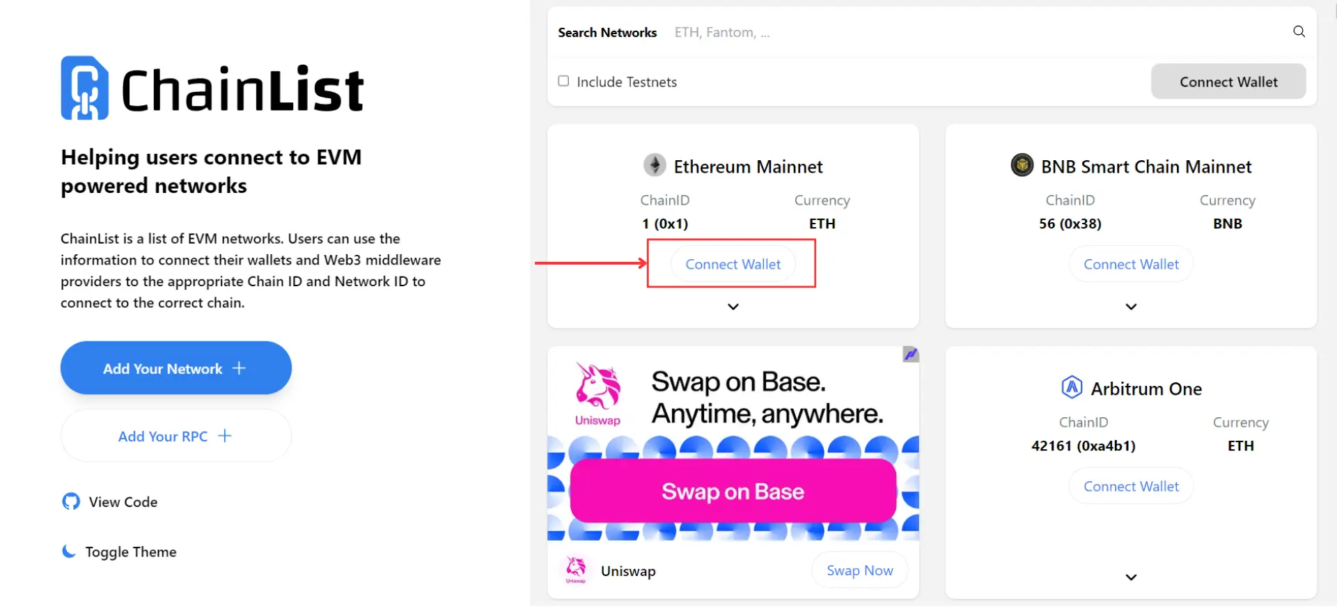什么是Chainlist?ChainList如何使用?区块链网络管理工具用户指南