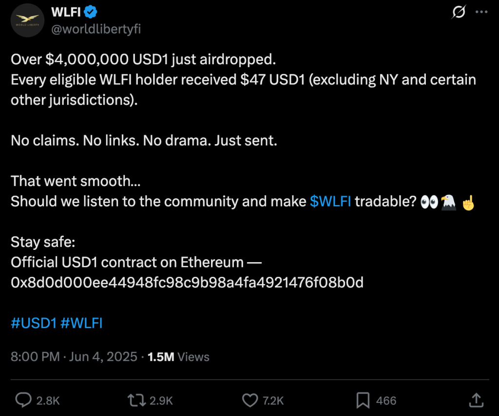 USD1稳定币与WLFI治理代币究竟是什么?WLFI 代币经济与未来展望