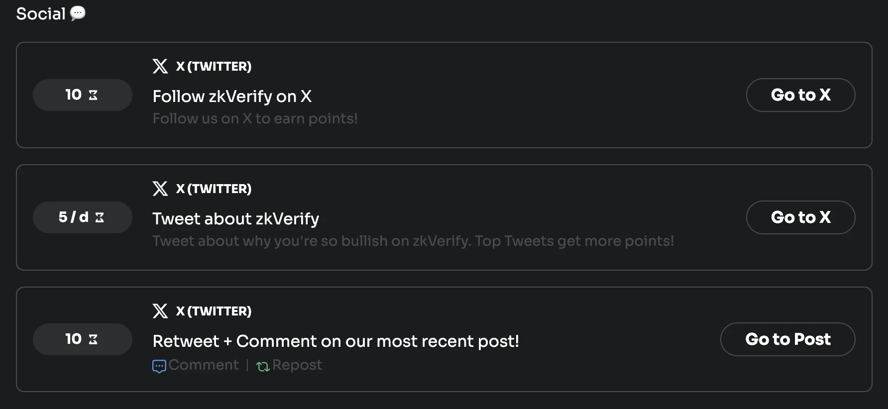 本周精选交互项目:zkVerify上线积分面板,Warden上线Kaito,Mira撸积分